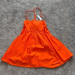 Vibrant Orange Mini Dress